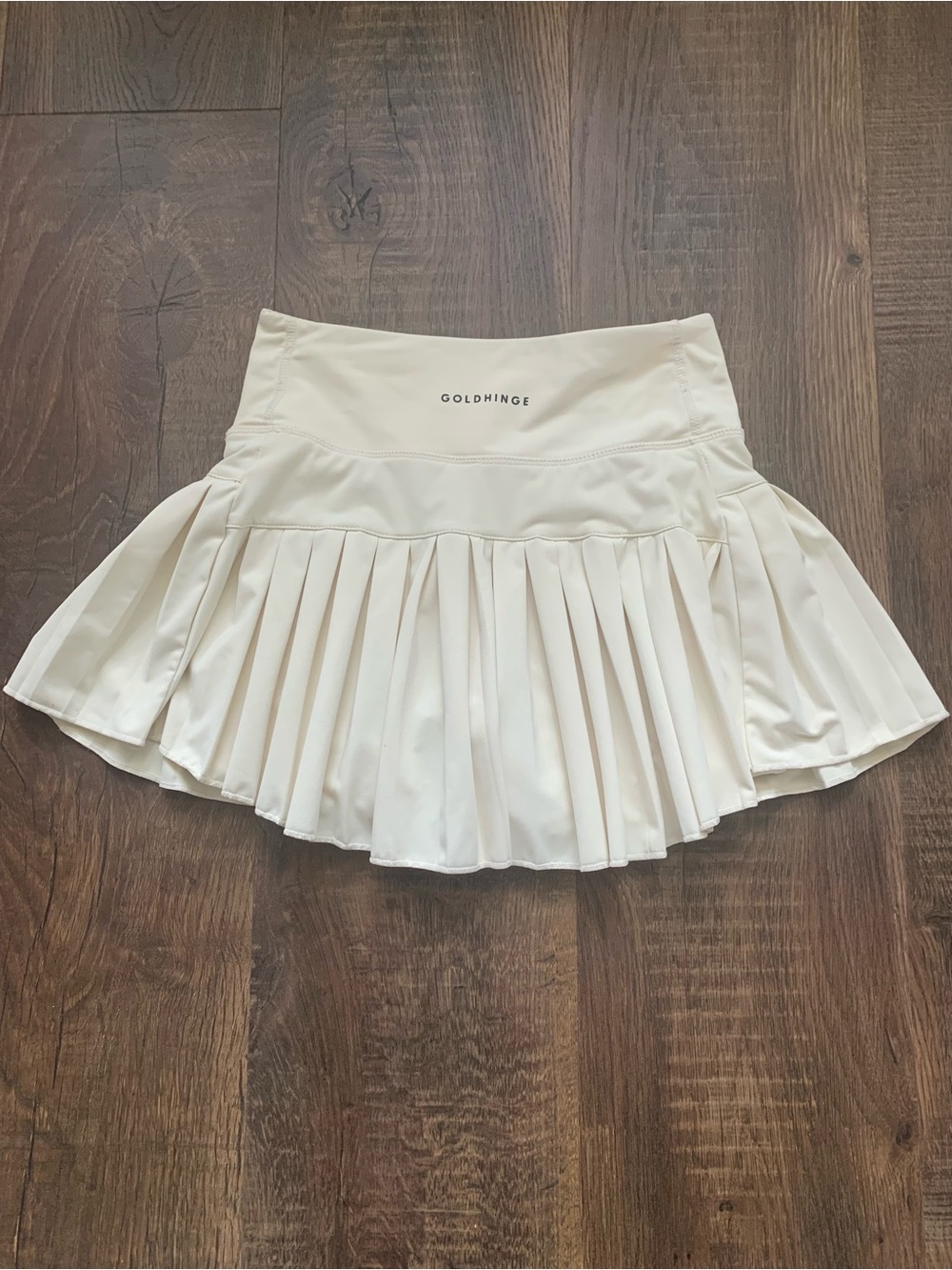 Goldhinge - Butter Yellow Pleated Tennis Skirt